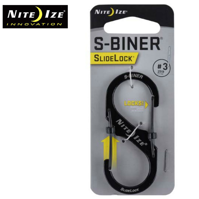 NITEIZE（ナイトアイズ） エスビナー スライドロック ブラック #3 NI03707 | 工具のプロショップマルハンズ